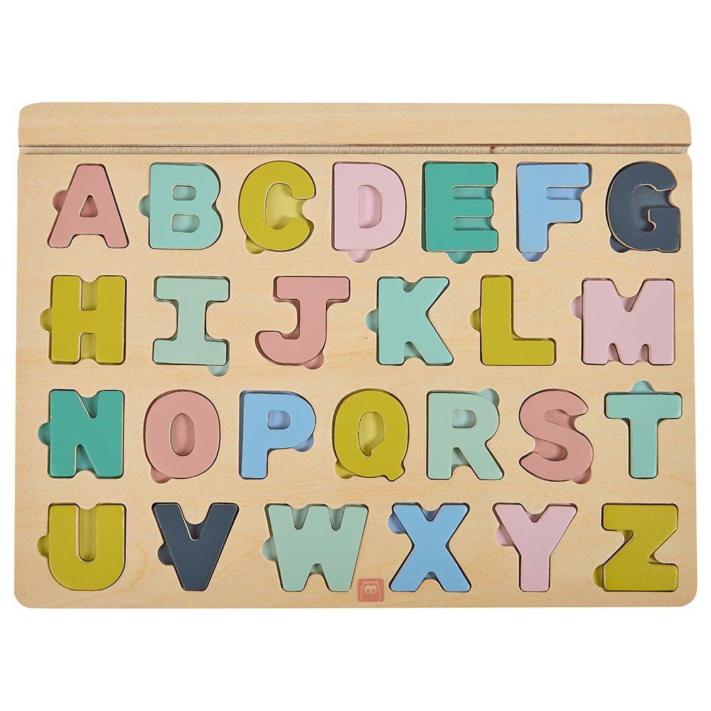 Eurekakids - Wooden Magnetic Alphabet Puzzle With Activity Cards