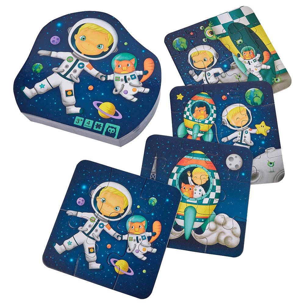 Eurekakids - Astronaut Evolutive Puzzles - 4pc-Set