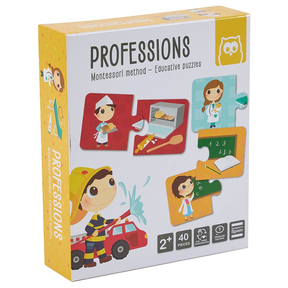 Eurekakids - Professions Montessori Educational Puzzle - 40pcs