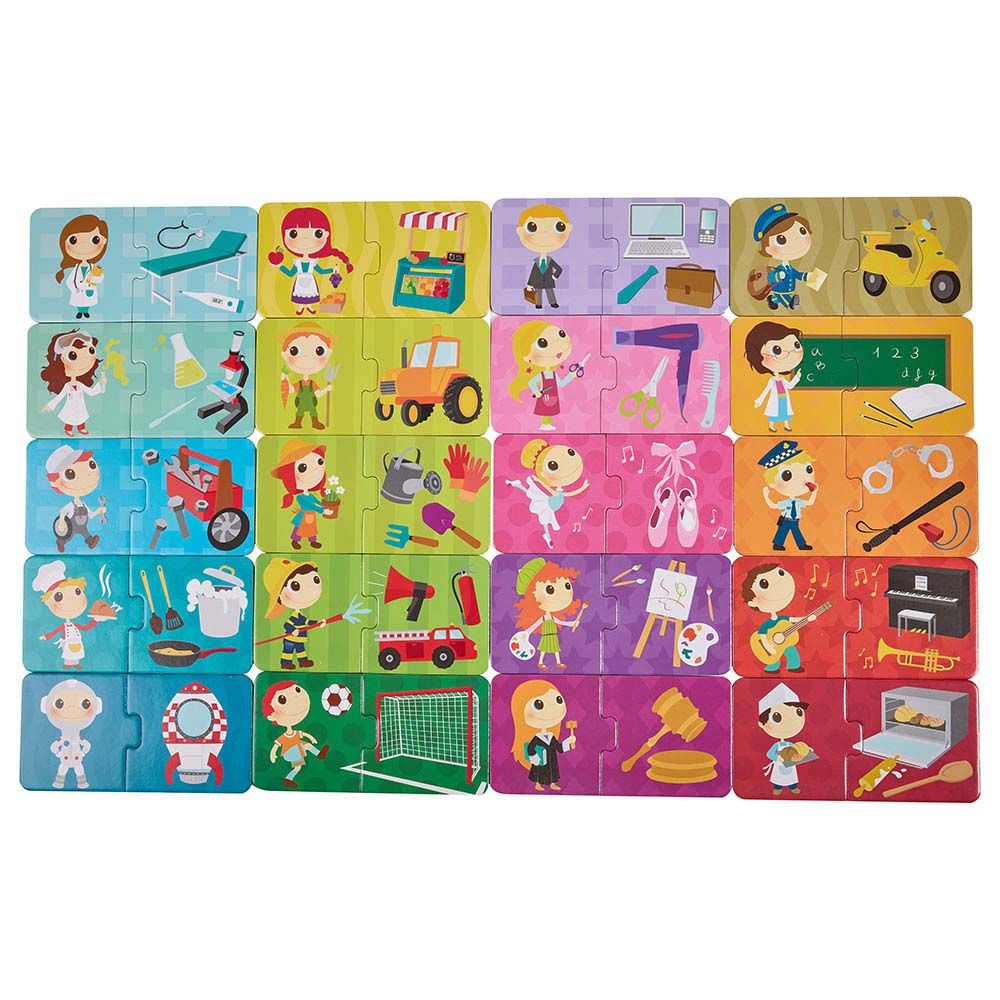 Eurekakids - Professions Montessori Educational Puzzle - 40pcs