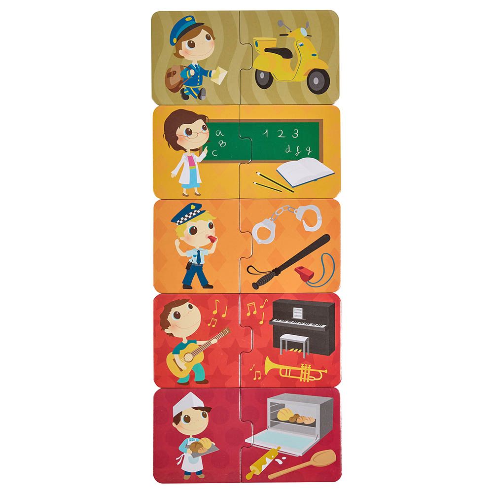 Eurekakids - Professions Montessori Educational Puzzle - 40pcs