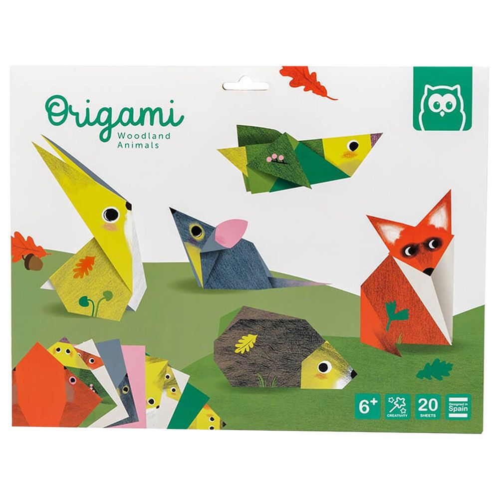 Eurekakids - Origami Woodland Animals Kit w/ 20 Sheets