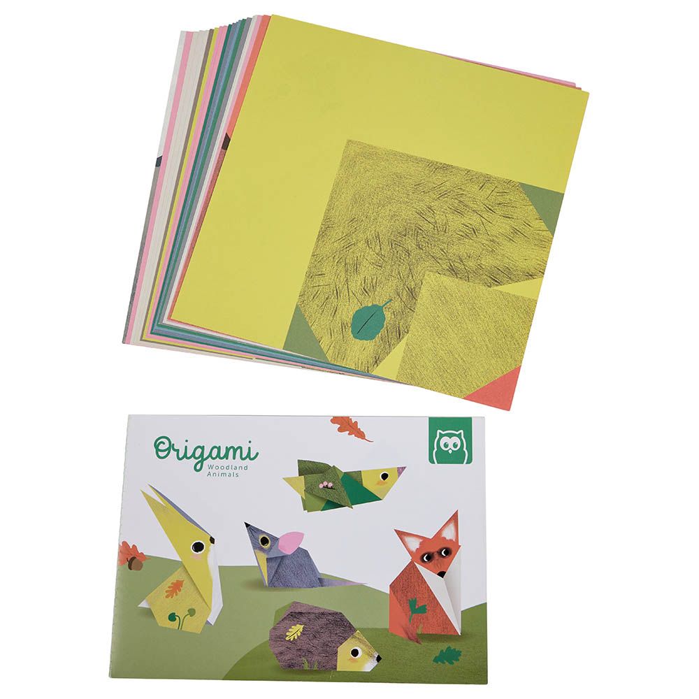 Eurekakids - Origami Woodland Animals Kit w/ 20 Sheets