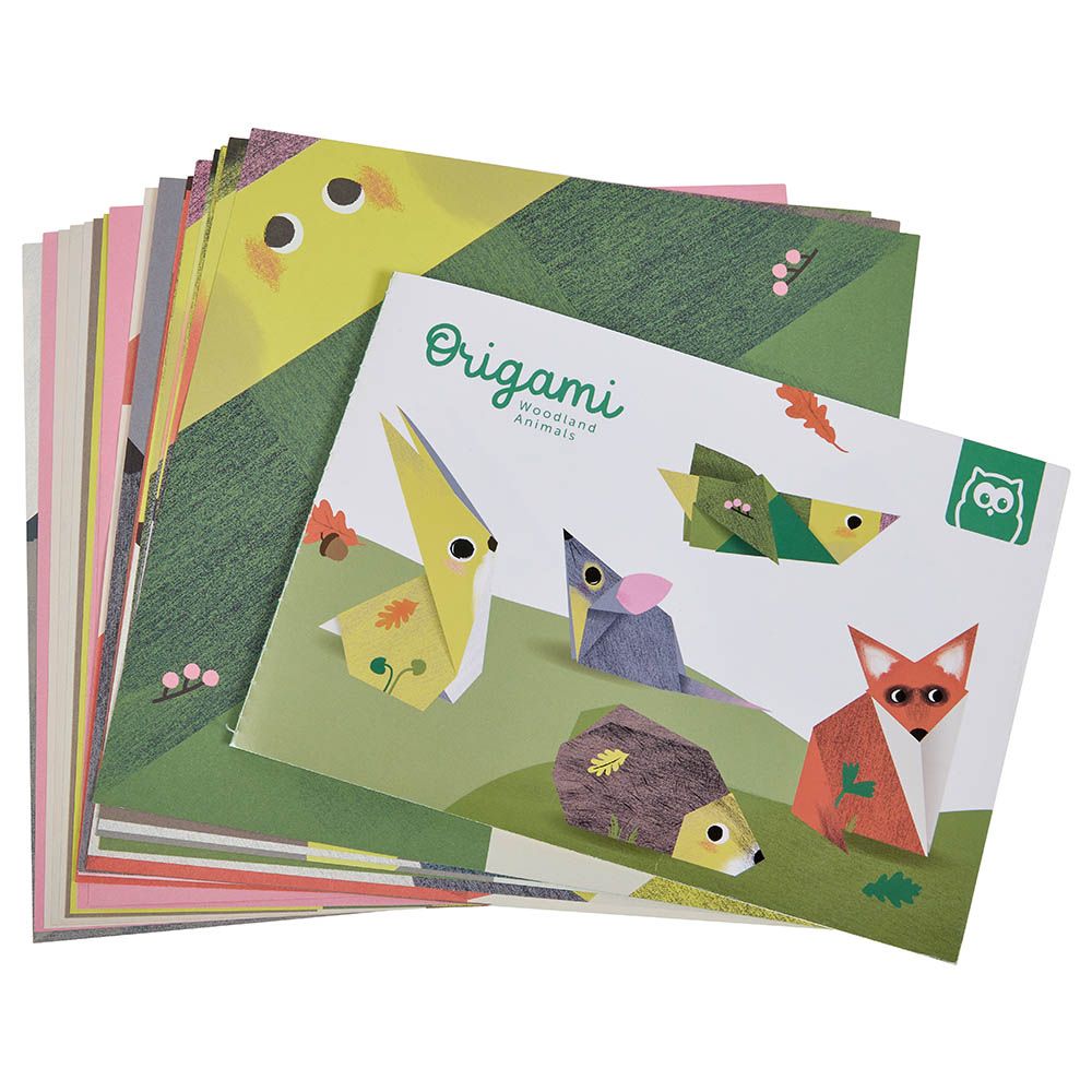 Eurekakids - Origami Woodland Animals Kit w/ 20 Sheets