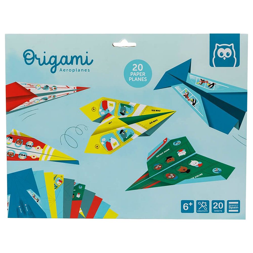 Eurekakids - Origami Aeroplanes Kit w/ 20 Sheets