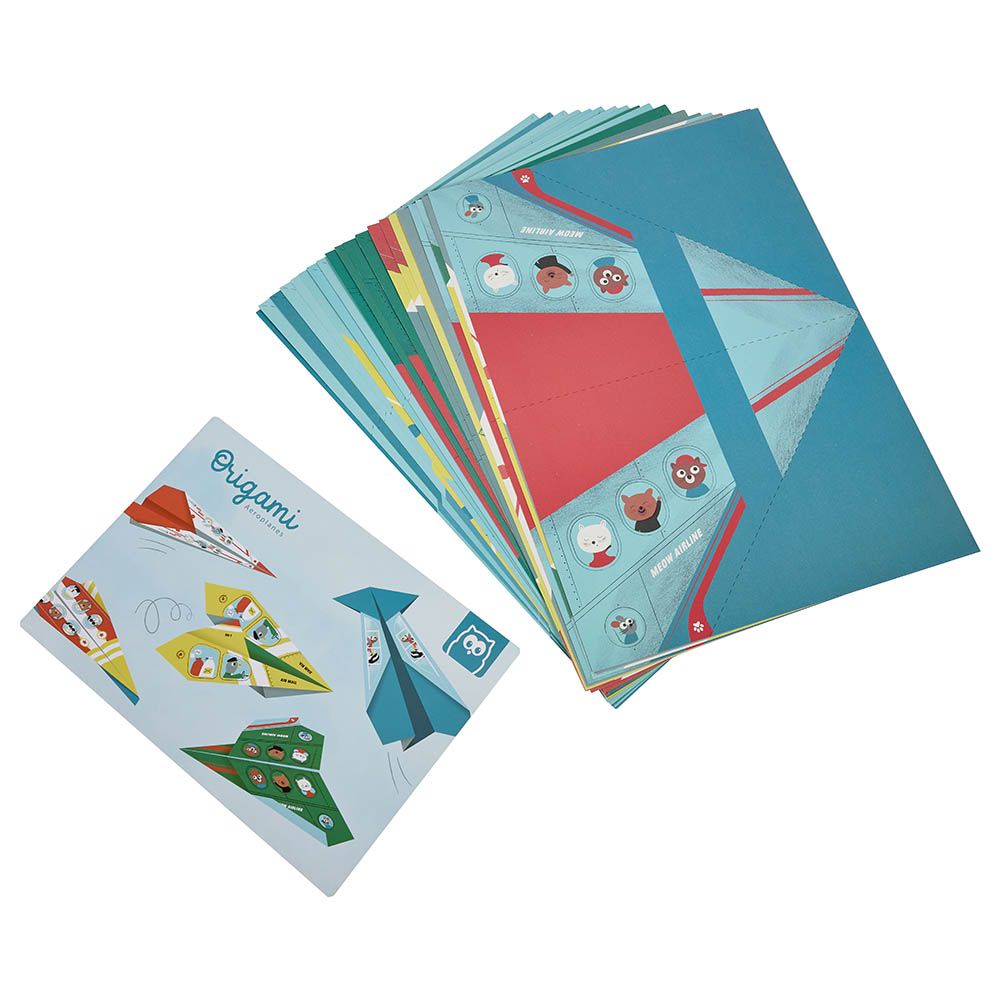 Eurekakids - Origami Aeroplanes Kit w/ 20 Sheets