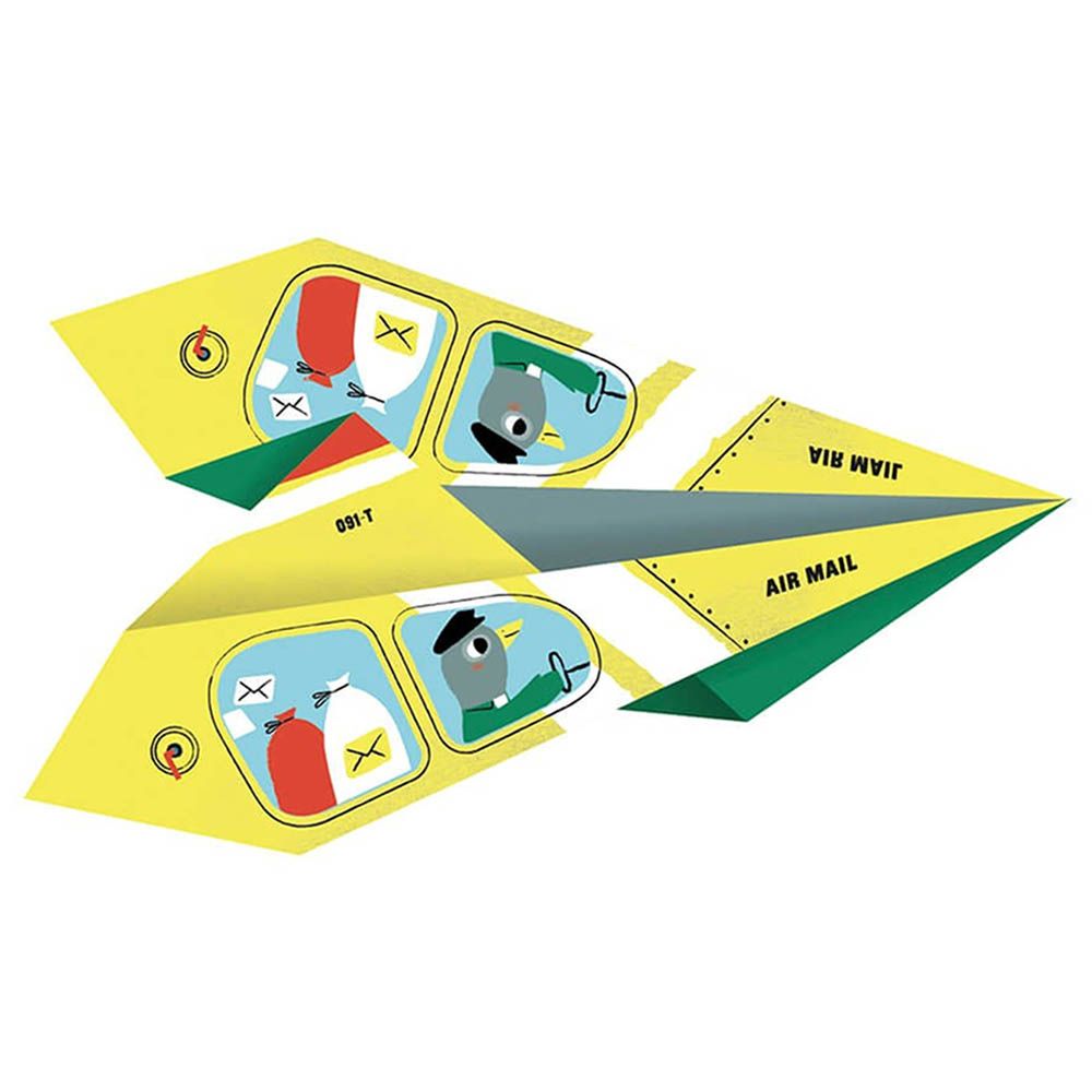 Eurekakids - Origami Aeroplanes Kit w/ 20 Sheets