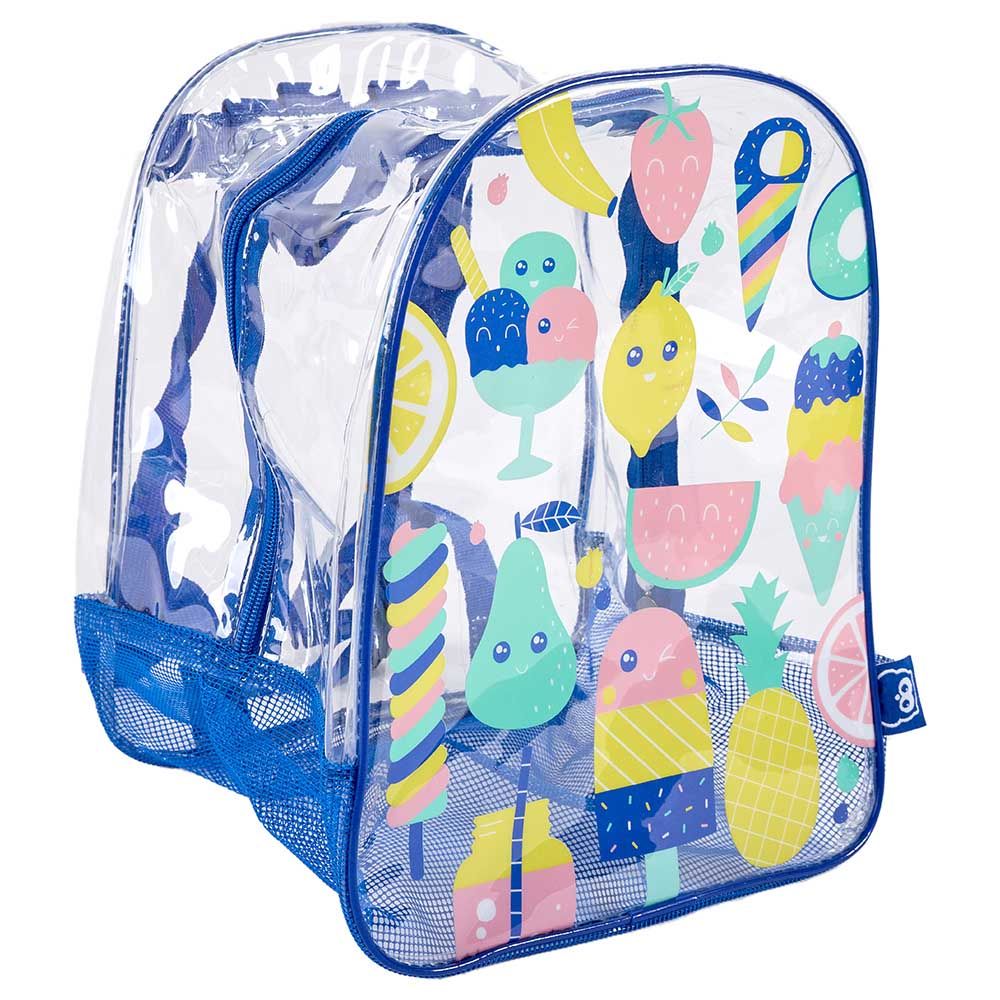 Eurekakids - Kids Beach Backpack - 10-Inch - Blue