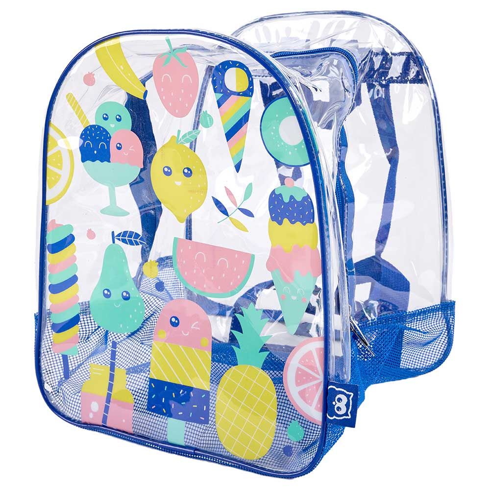 Eurekakids - Kids Beach Backpack - 10-Inch - Blue