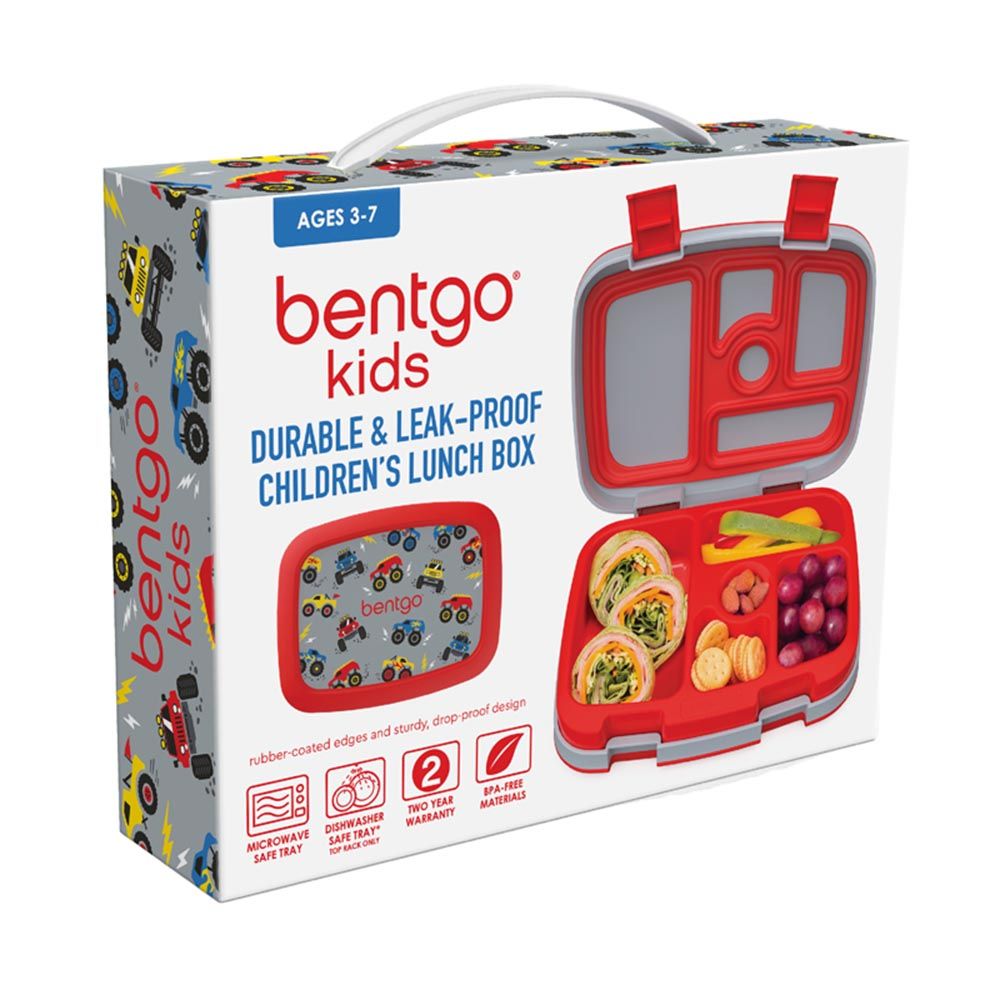 Bentgo - 5 Compartments Kids Prints Lunchbox - Trucks