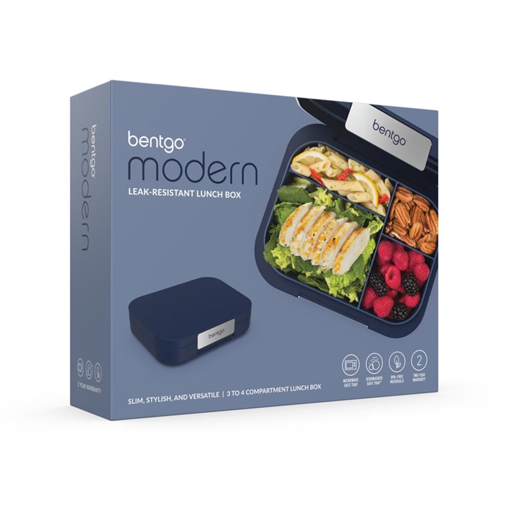 Bentgo - 4 Compartments Modern Adult Lunchbox 850 mL - Navy