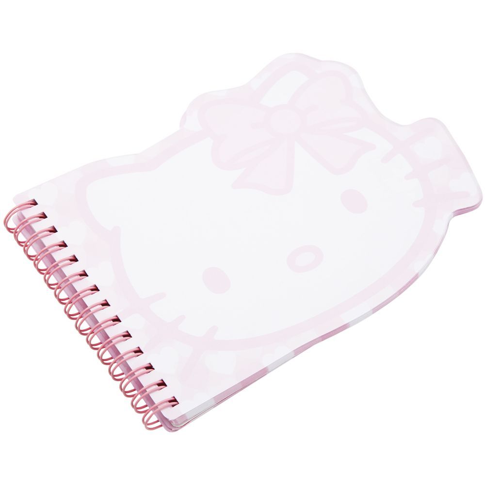 Hello Kitty - Spiral D-Cut Notebook 80 Sheets - Pink