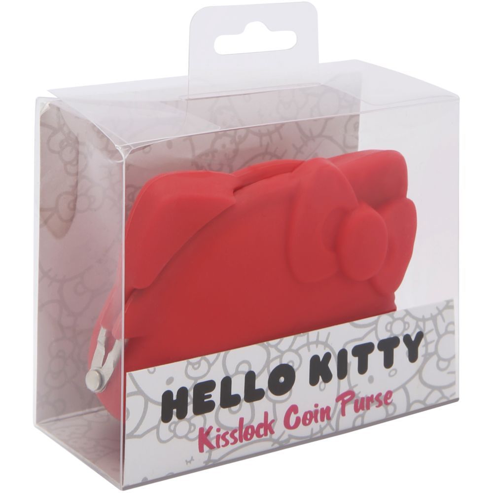 Hello Kitty - Kisslock Coin Purse Soft Rubber - Red