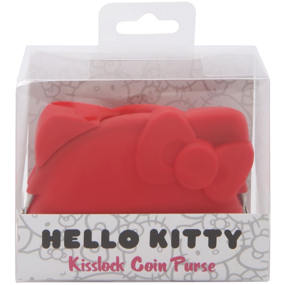 Hello Kitty - Kisslock Coin Purse Soft Rubber - Red