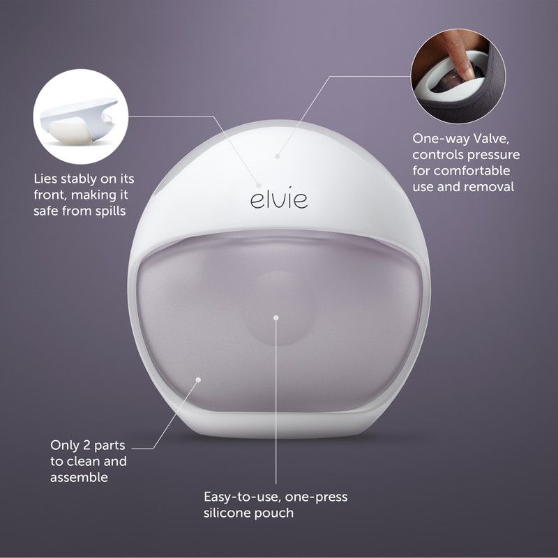 Elvie - Curve Silicone Wearable  Breast Pump