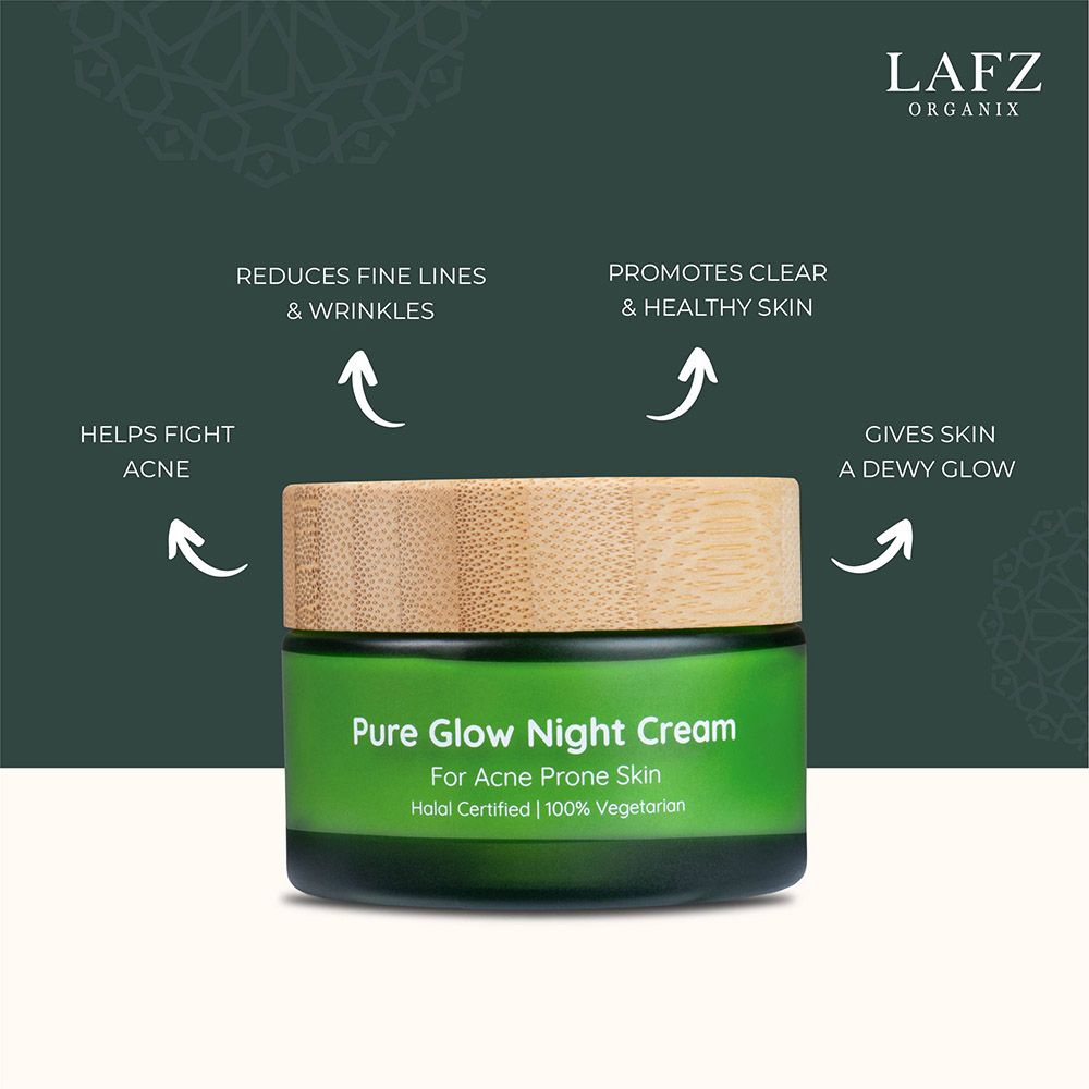 Lafz - Organic Pure Glow Night Cream - 50G