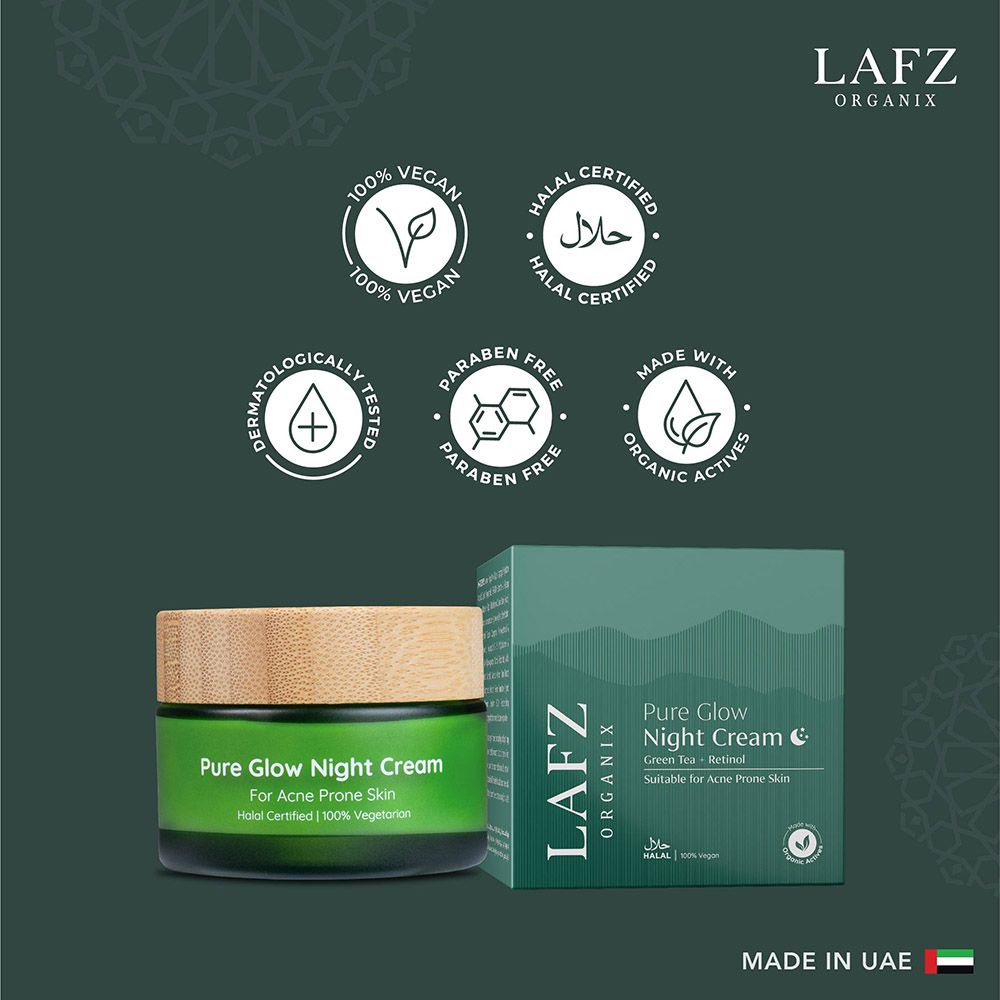 Lafz - Organic Pure Glow Night Cream - 50G