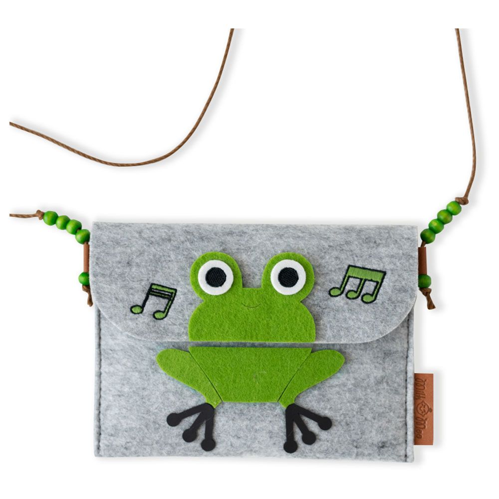 Milk&Moo - Cacha Frog Felt Fabric Shoulder Bag For Kids