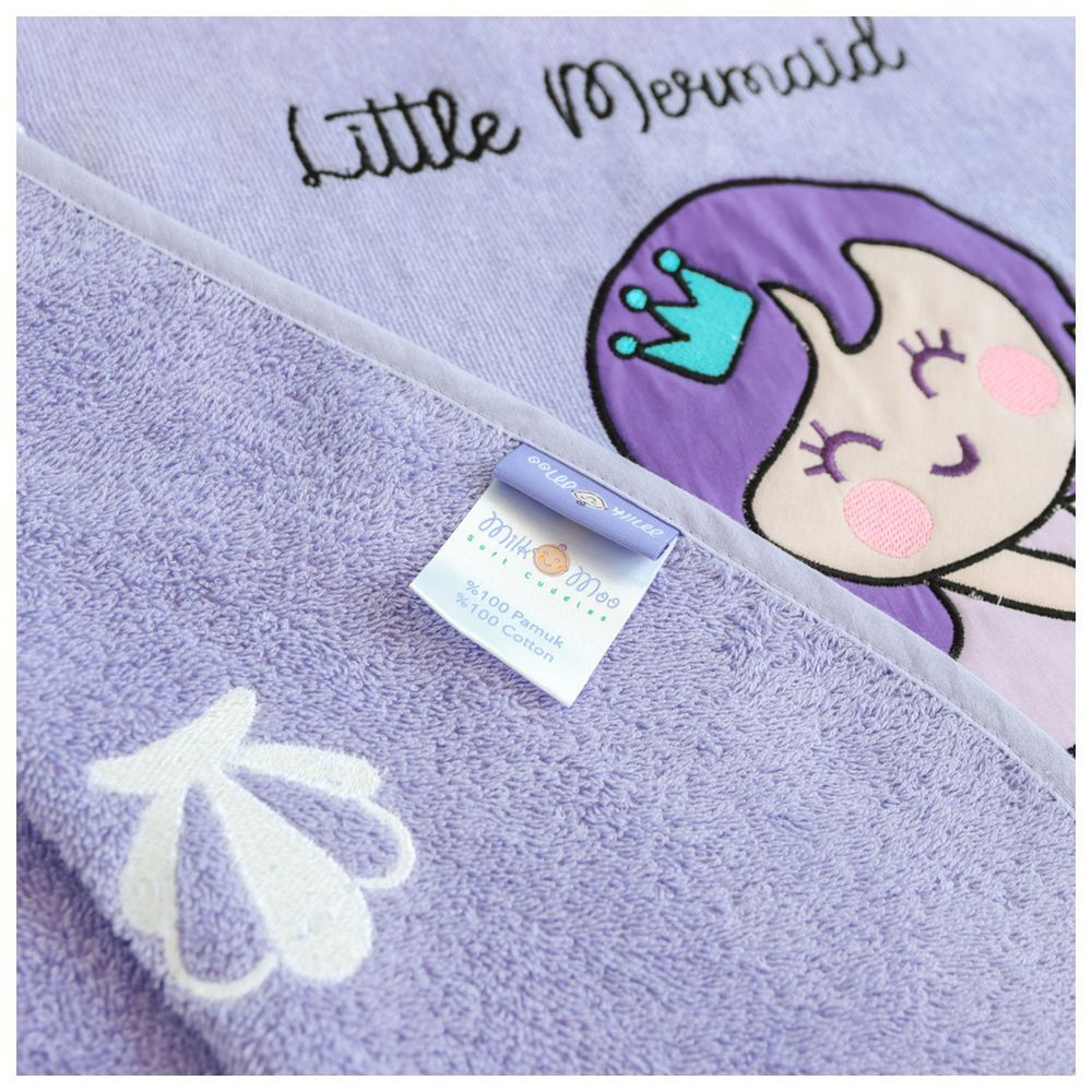 Milk&Moo - Kids Poncho Little Mermaid - Purple