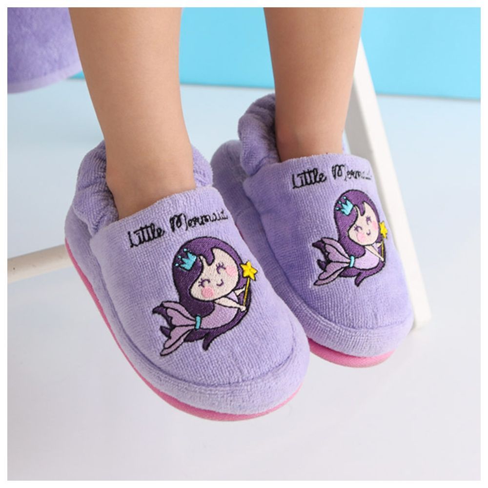 Milk&Moo - Kids Poncho and House Slippers Little Mermaid