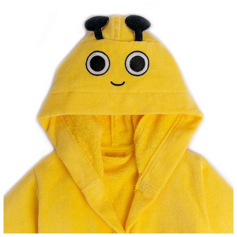 Milk&Moo - Buzzy Bee Velvet Hooded Bathrobe