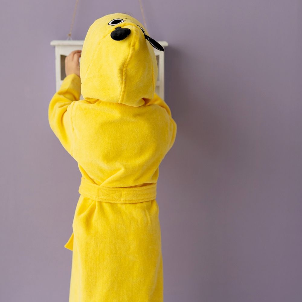 Milk&Moo - Buzzy Bee Velvet Hooded Bathrobe