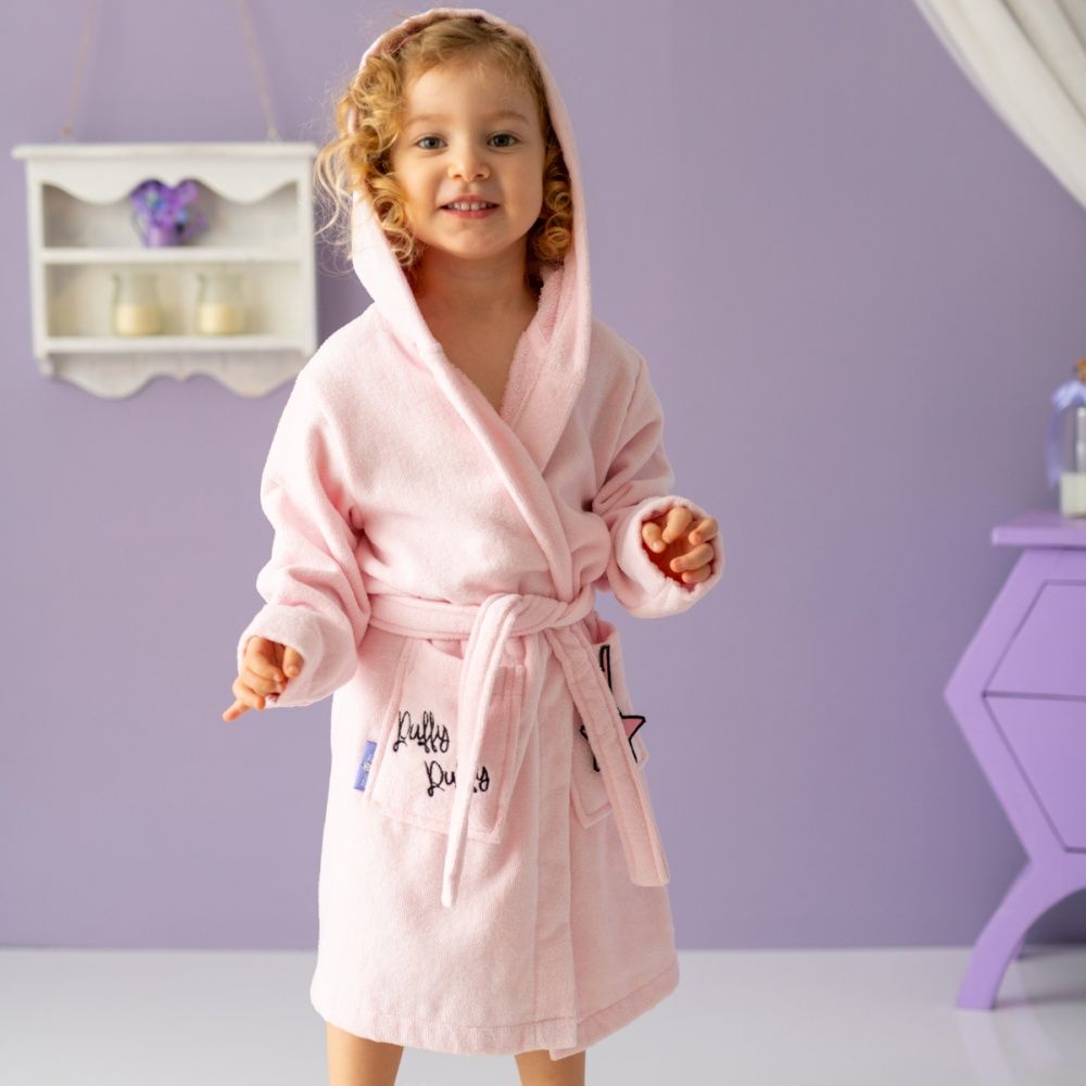 Milk&Moo - Chancin Velvet Bathrobe - Pink