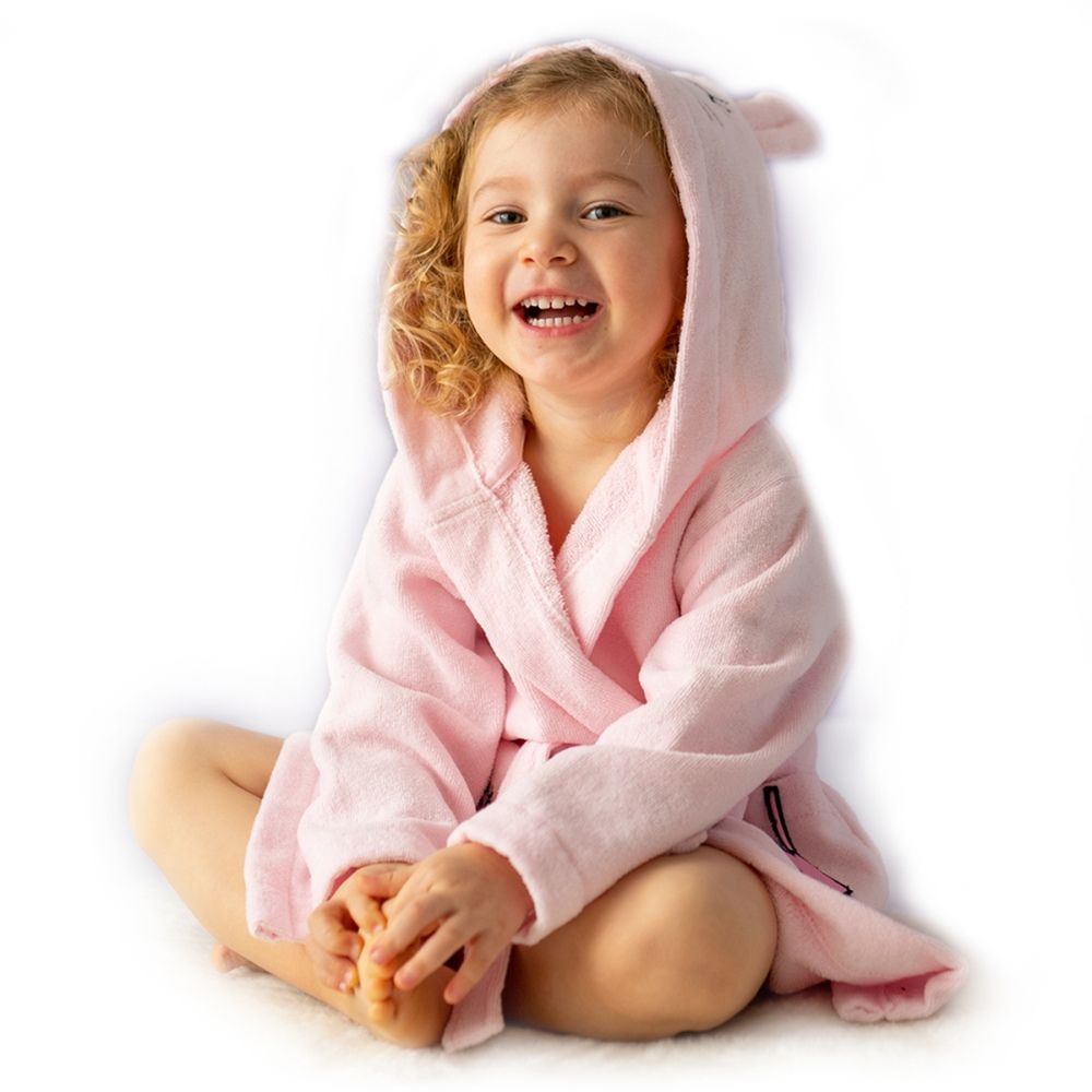 Milk&Moo - Chancin Velvet Bathrobe - Pink