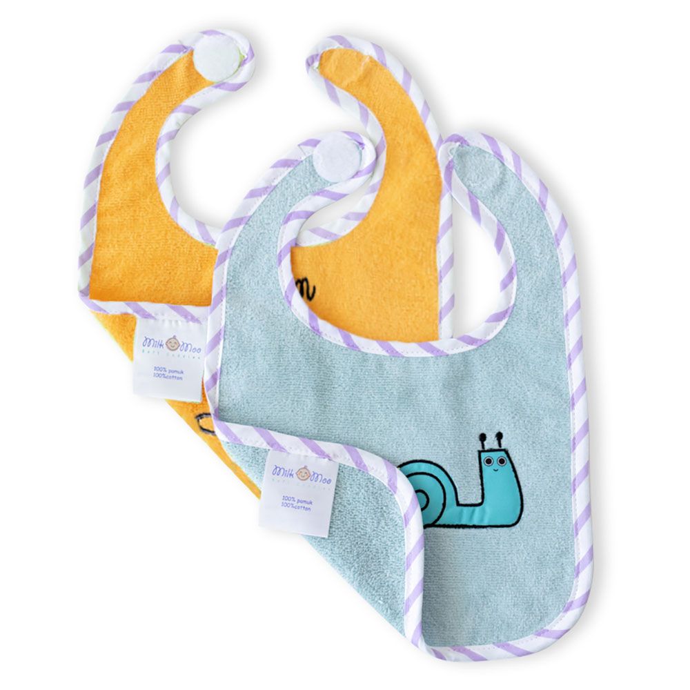 Milk&Moo - Tombish Cat & Sangaloz Baby Towel Bib Set 2pcs