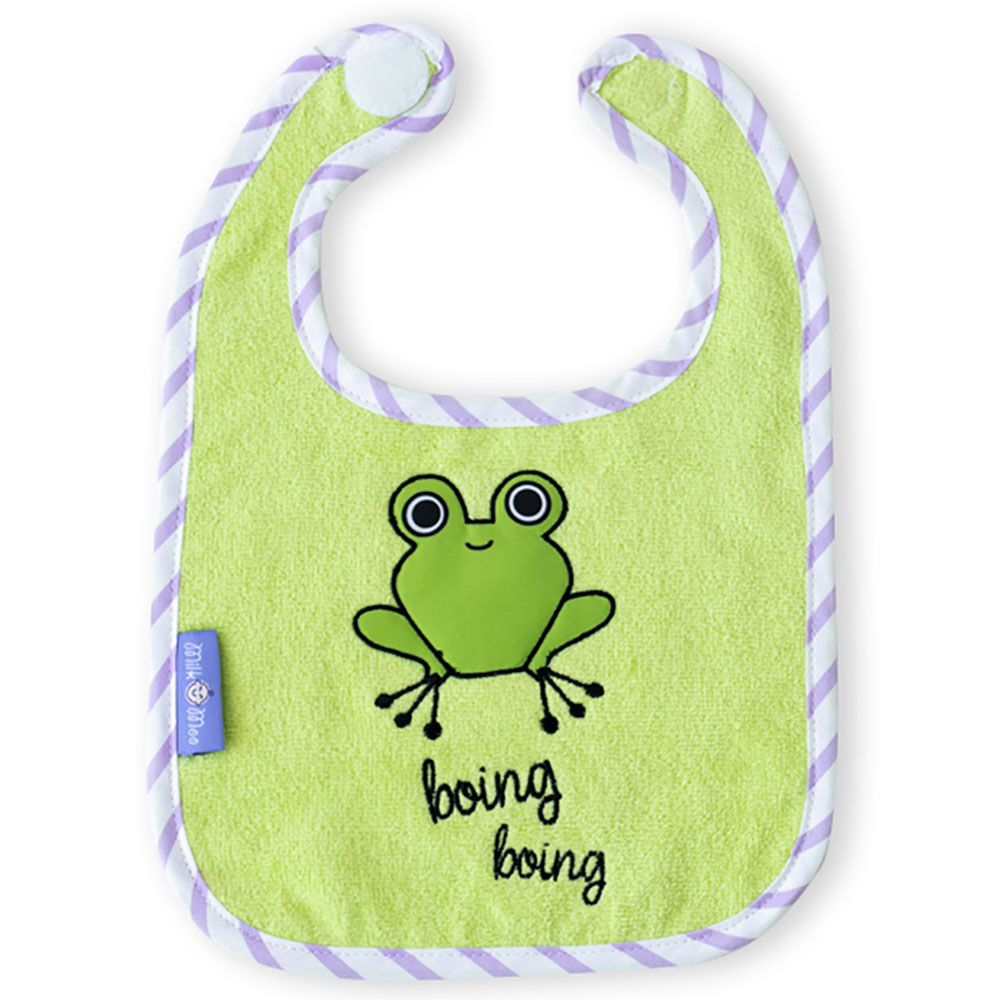 Milk&Moo - Cacha Frog & Canchin Baby Towel Bib Set 2pcs