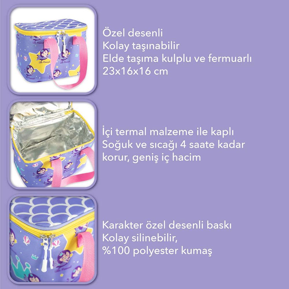 Milk&Moo - Insulated Lunch Box - Purple