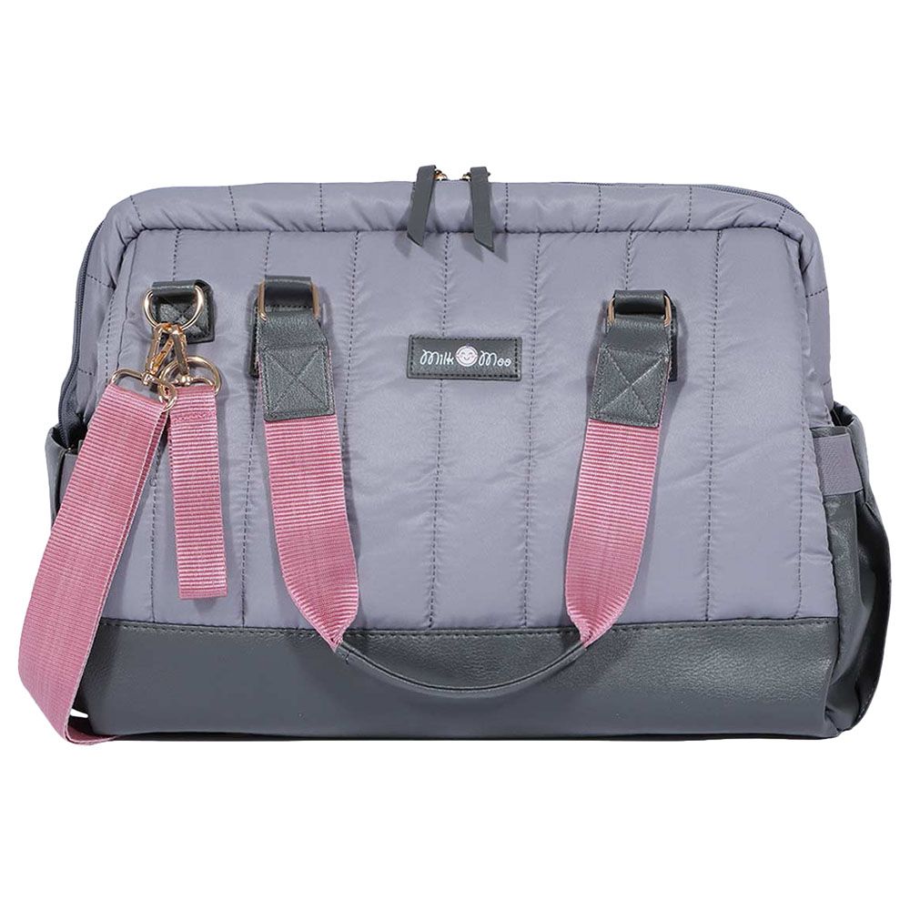 Milk&Moo - Diaper Bag Quilted - Dark Gray