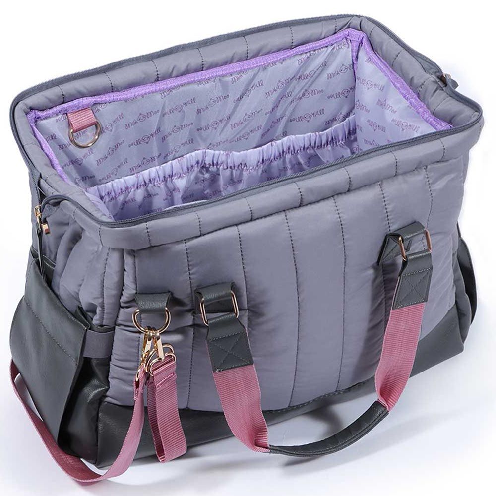 Milk&Moo - Diaper Bag Quilted - Dark Gray