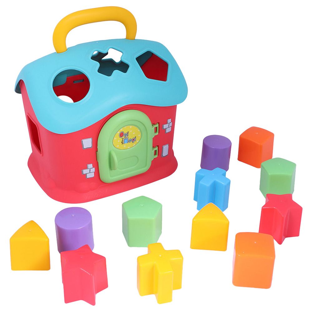 Ogi Mogi - Toys Shape Sorter House 13 Pieces - Assorted Color