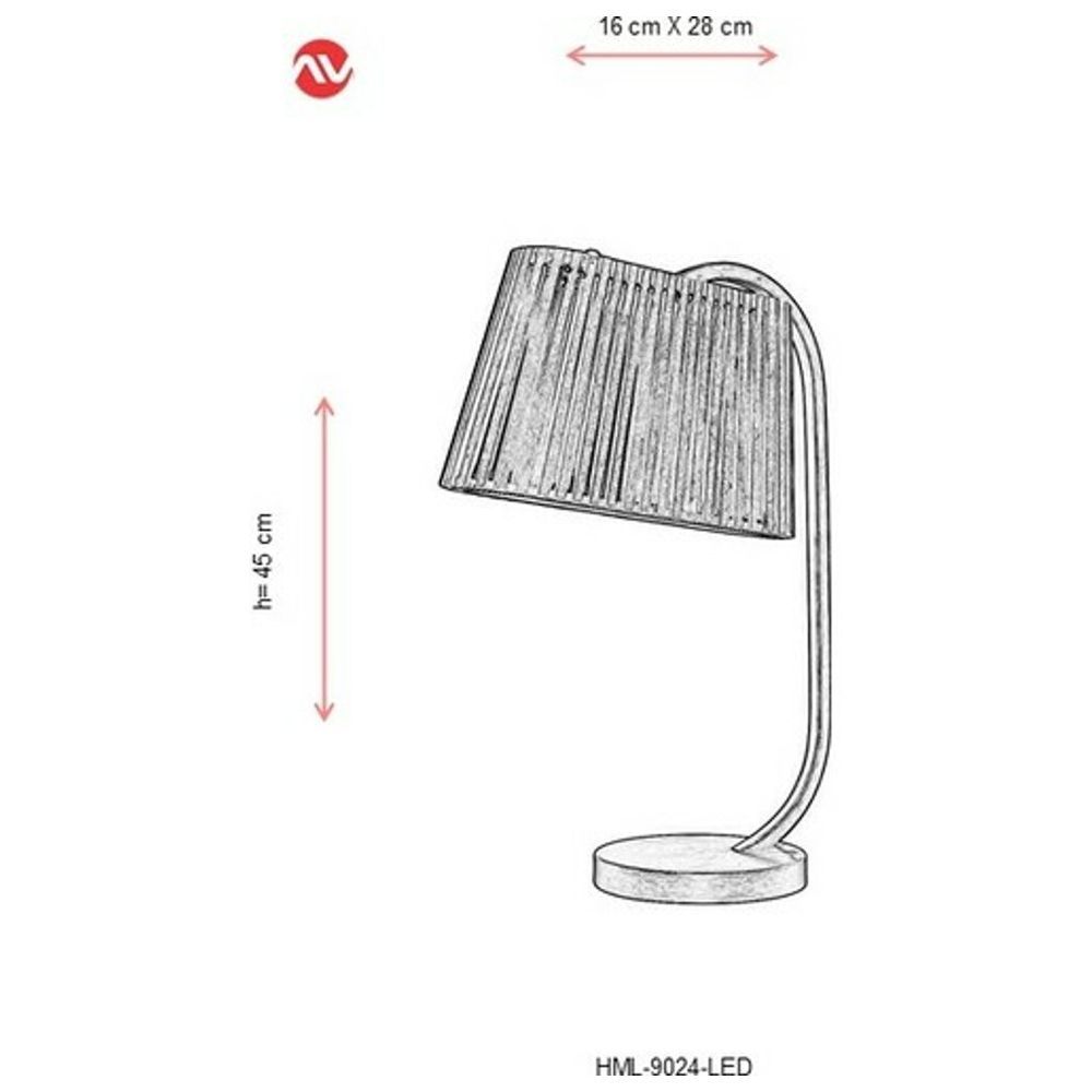 أفوني - مصباح طاولة عتيق LED