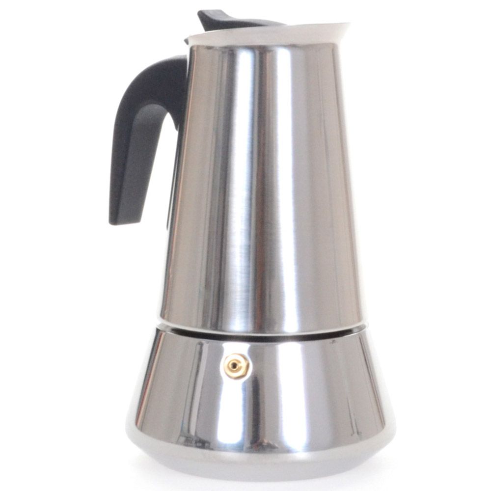 BigCoffee - Jun 6 Cup Espresso Machine - Stainless Steel