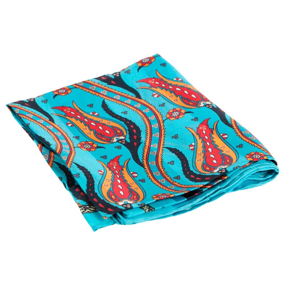 BiggDesign - Tulip Patterned Silk Scarf