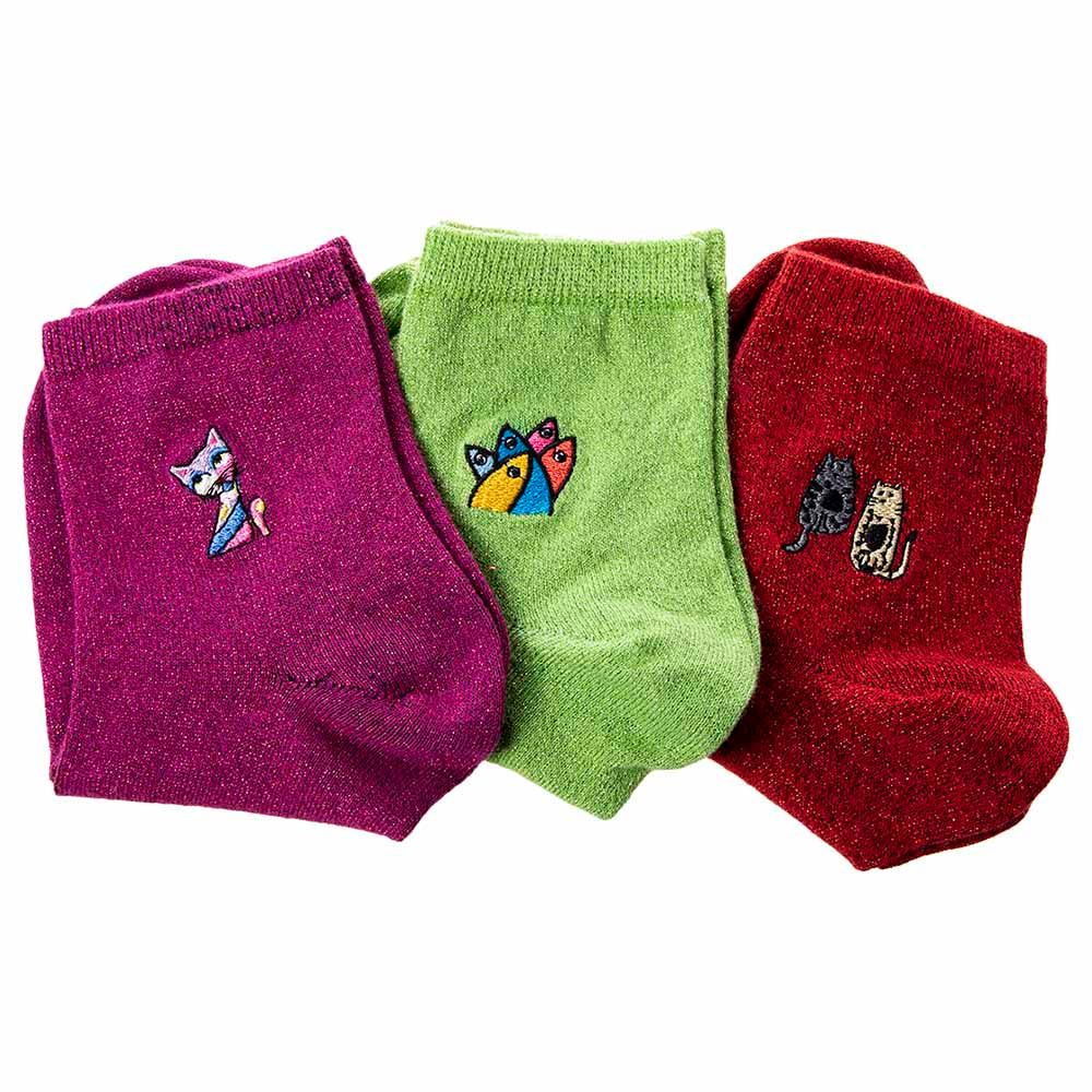 BiggDesign - Glitter Socks Set - 3pcs