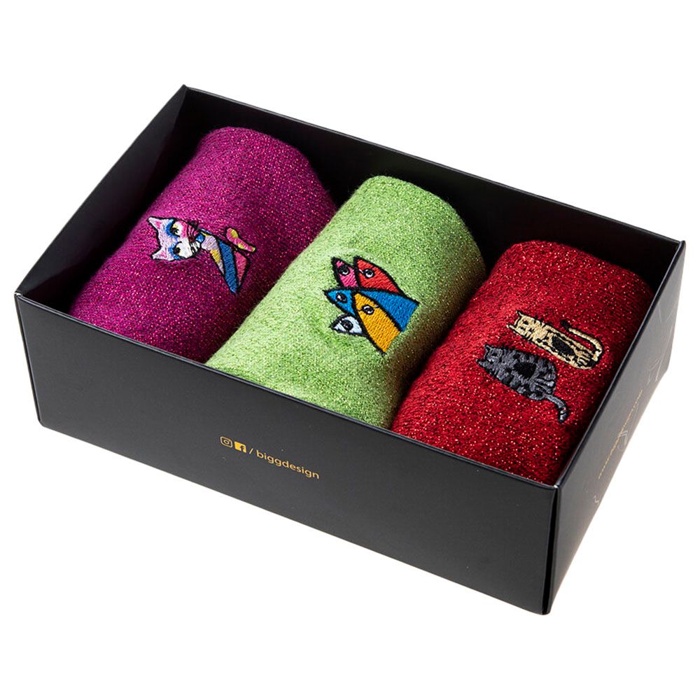 BiggDesign - Glitter Socks Set - 3pcs