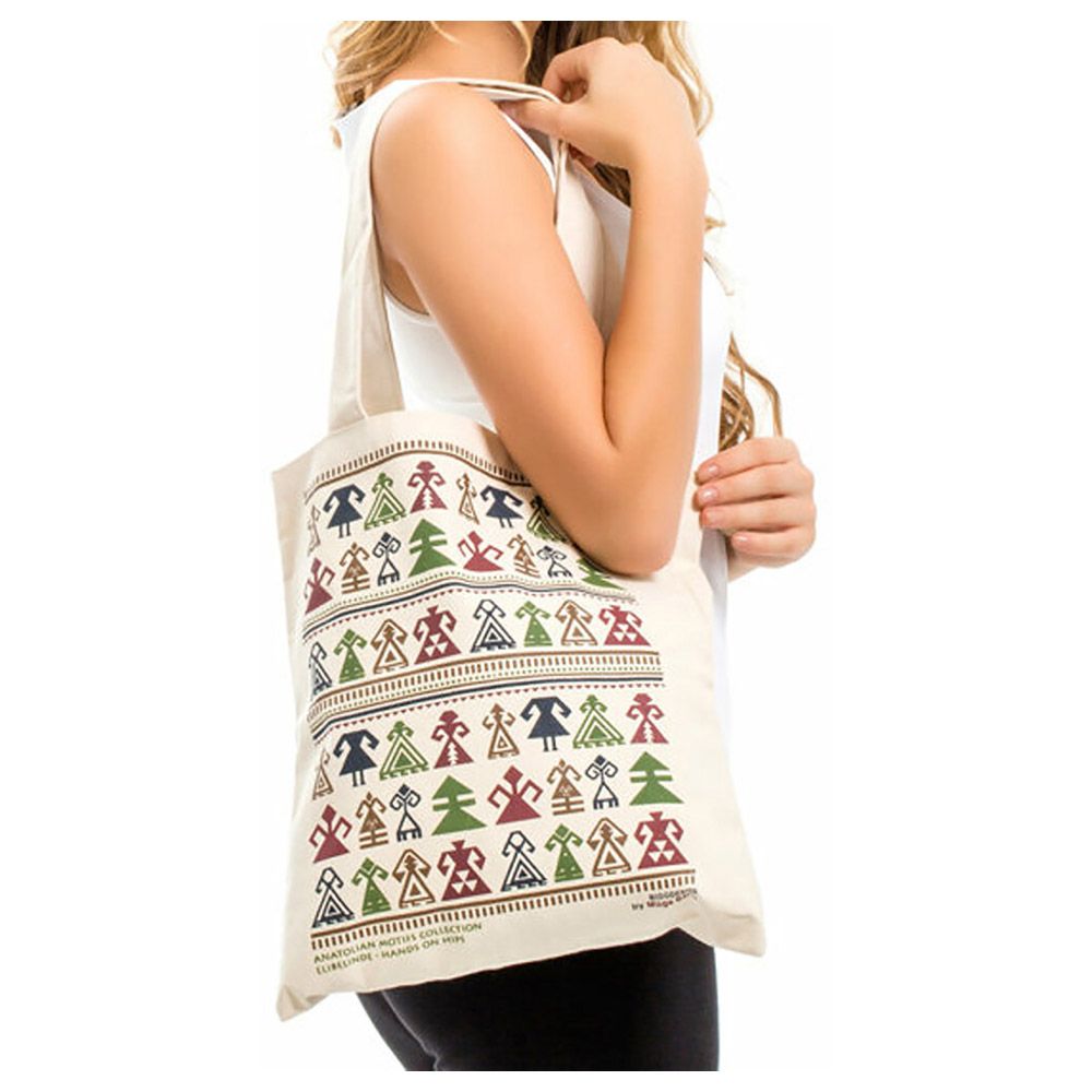 Biggdesign - Strap Tote Cloth Bag - Cream