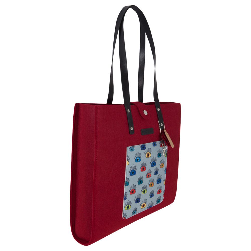 Biggdesign - My Eyes On You Felt Shoulder Bag - Red