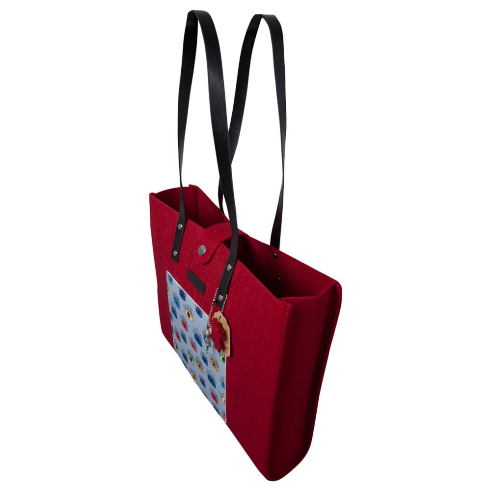 Biggdesign - My Eyes On You Felt Shoulder Bag - Red