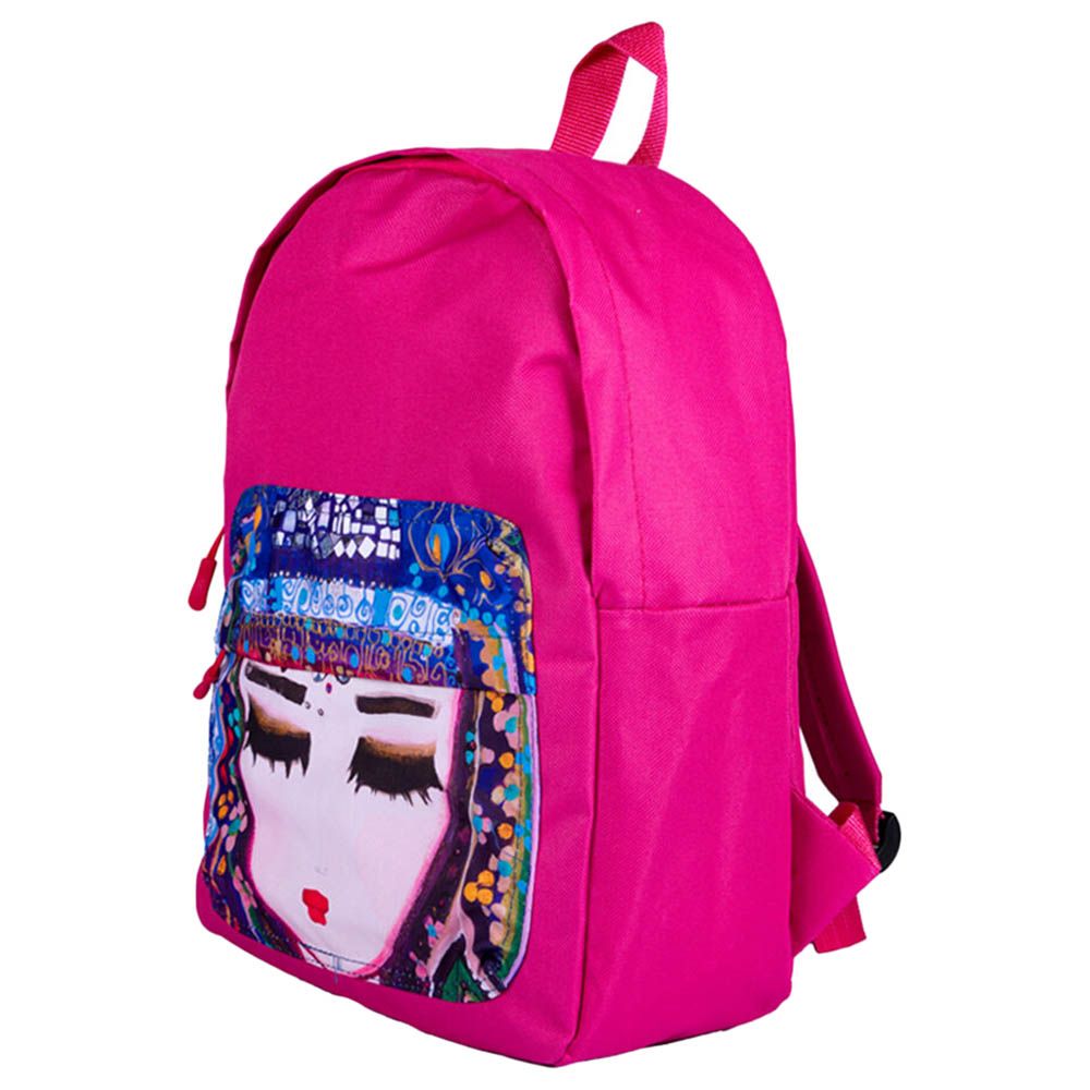 BiggDesign - Blue Water Backpack - Pink - 14-inch