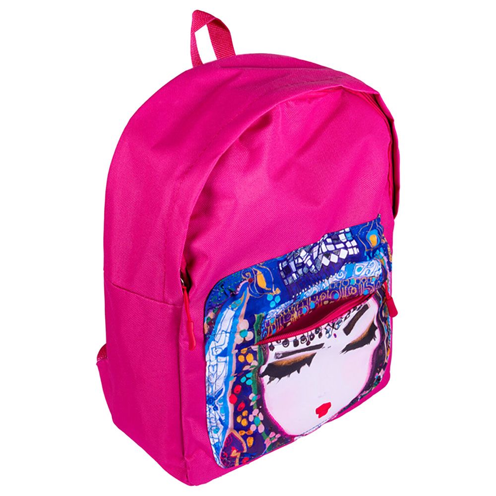 BiggDesign - Blue Water Backpack - Pink - 14-inch