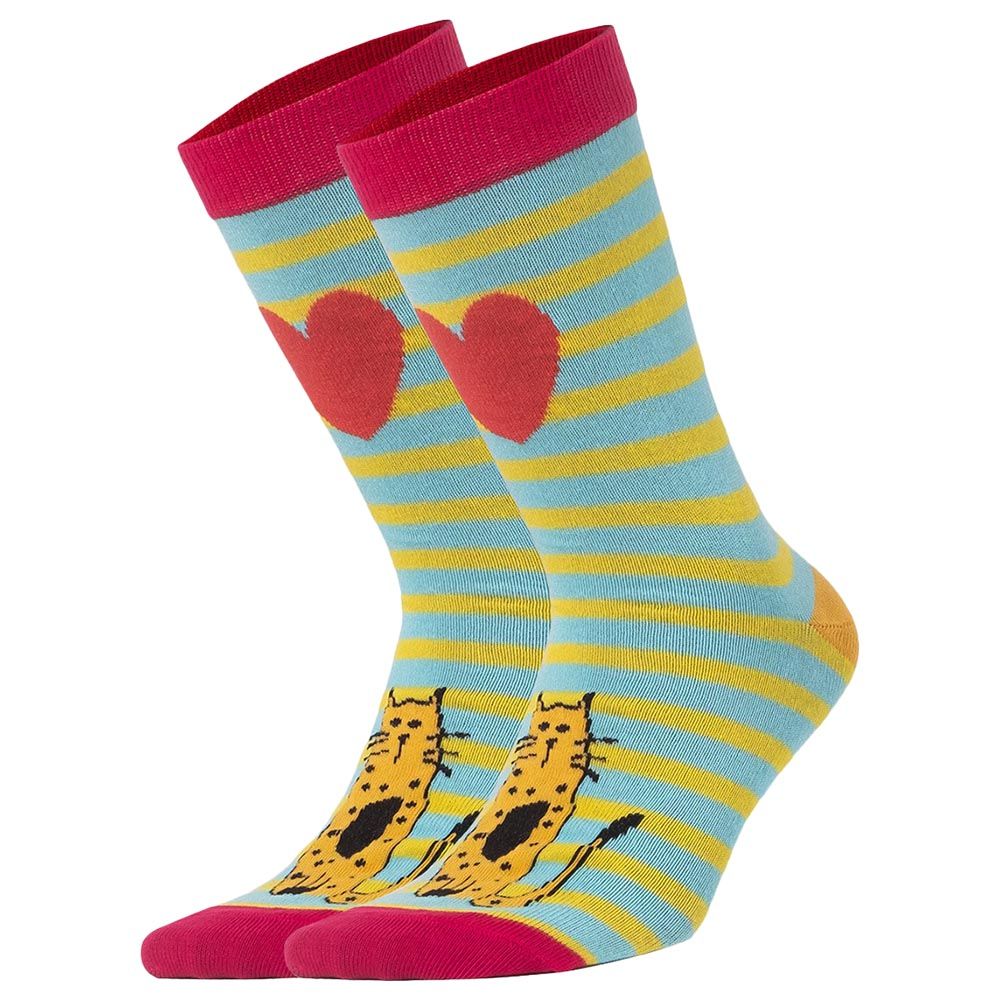 BiggDesign - Cats Print Socks Set - 3pcs