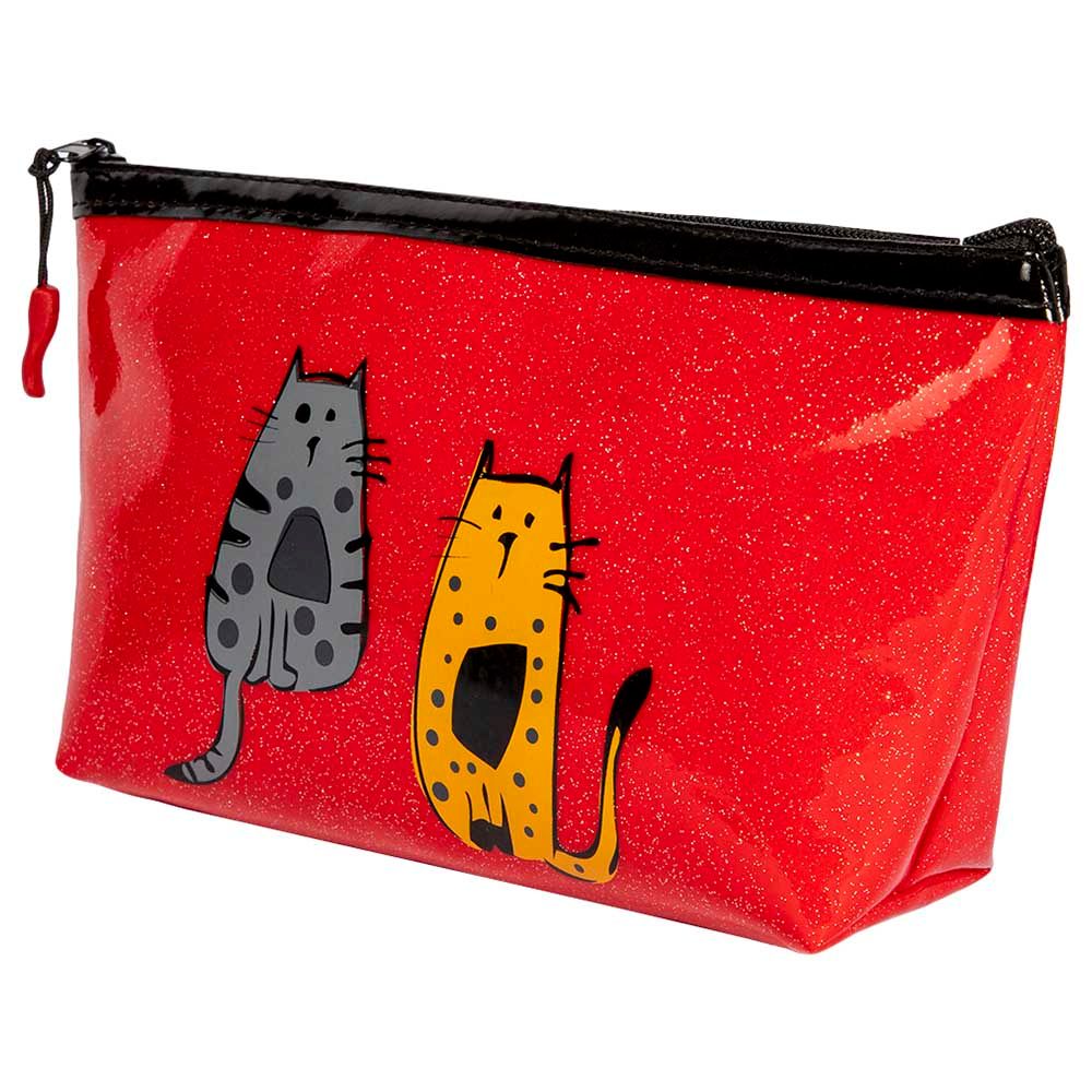 BiggDesign - Cats Print Glossy Makeup Bag