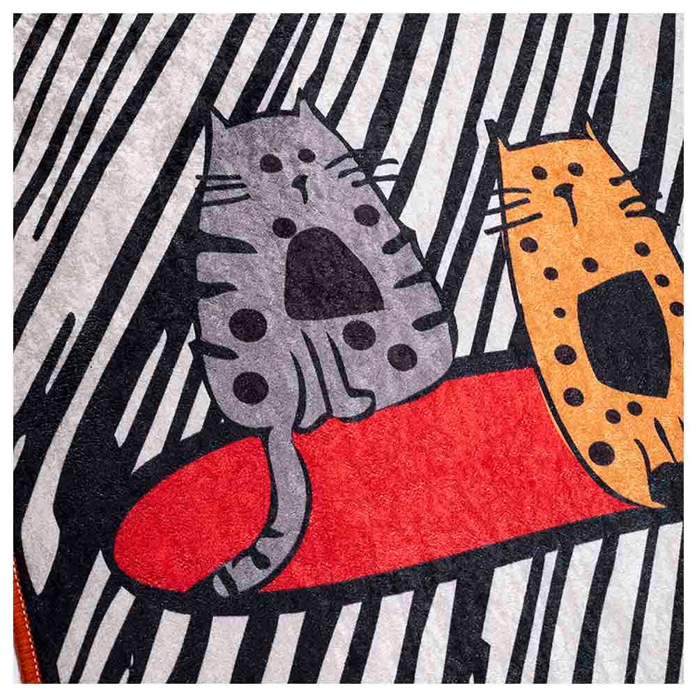  BiggDesign - Cats Print Runner Mat - Red