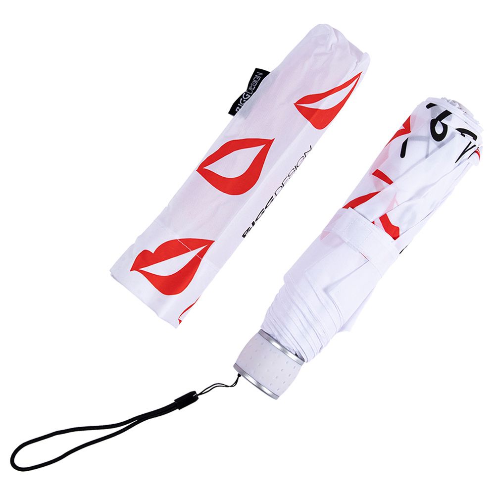 Biggdesign - Languages Mini Umbrella - White