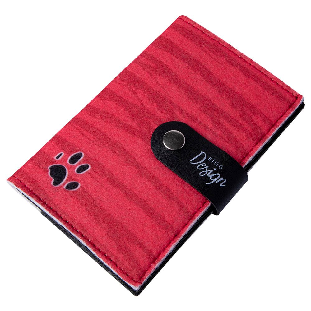 BiggDesign - Dogs Print Passport Cover - Red