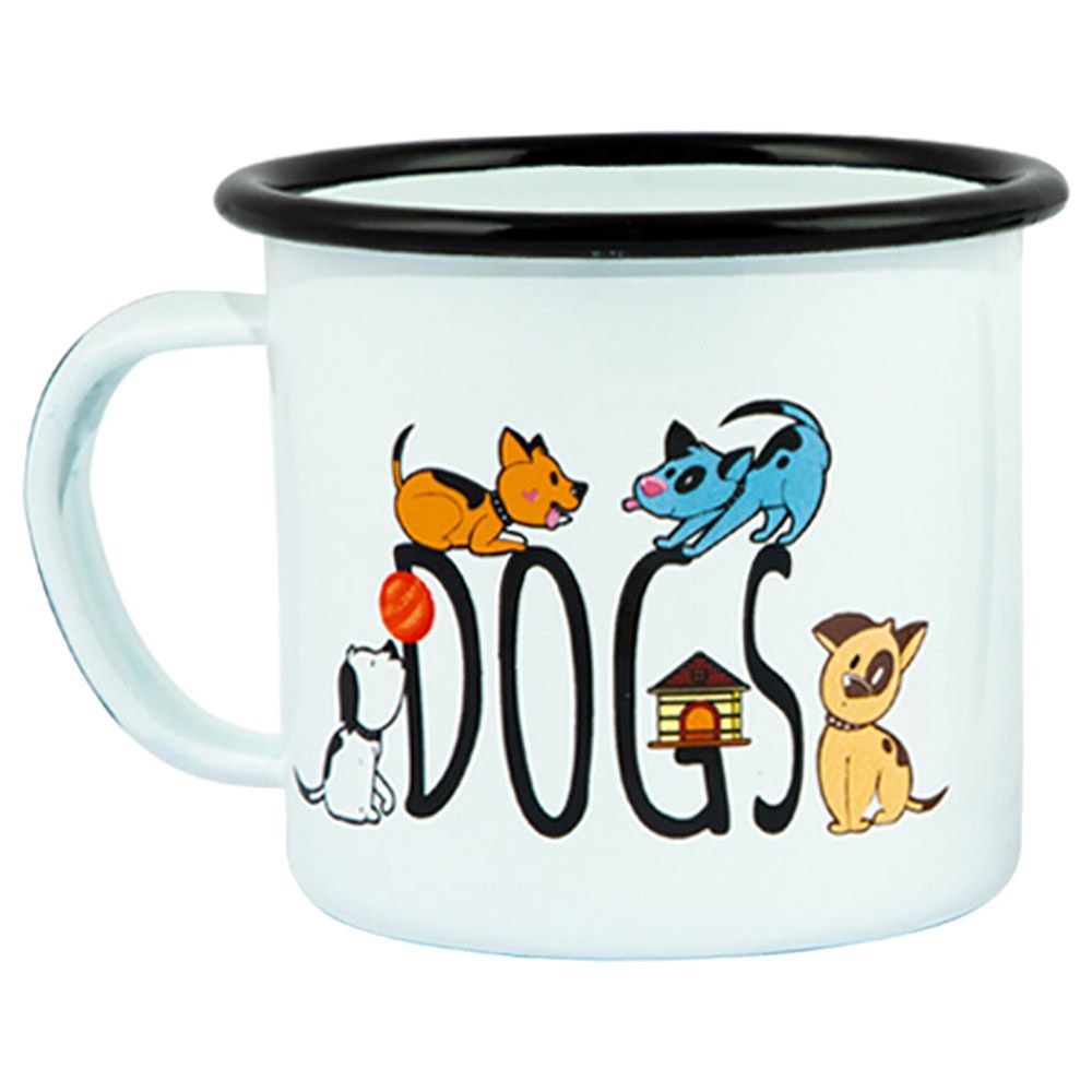 BiggDesign - Dogs Print Enamel Mugs Set - 2pcs